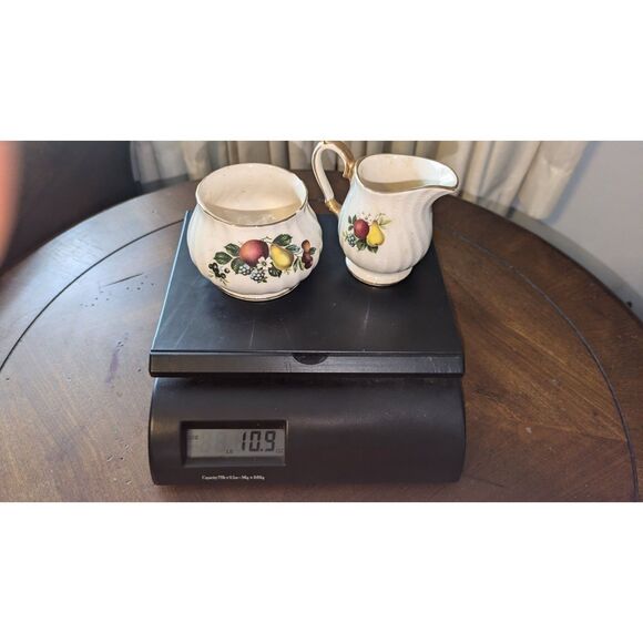 SADLER ENGLAND BONE CHINA FLORAL PATTERN CREAMER & SUGAR BOWL ANTIQUE VTG - Picture 8 of 8